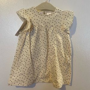 NWT ZARA polka dot white dress